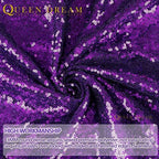 10X10FT Purple Halloween Backdrop Sequin Curtain Drape Glitter Party Decor - Image 5