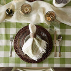 DII Buffalo Check Collection, Classic Farmhouse Tablecloth, 60 x 104, Antique Green - Image 4