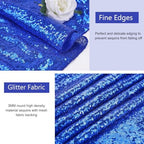 SoarDream Navy Blue Sequin Tablecloth 90"x132" Wedding Table Cloth - Image 3