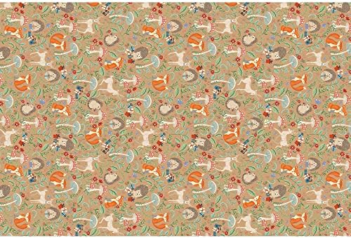 Jillson Roberts 20" x 30" Printed Gift Tissue for Birthdays, Wine Bags, Weddings, Krafty Fox, 48 Folded Sheets - Image 3