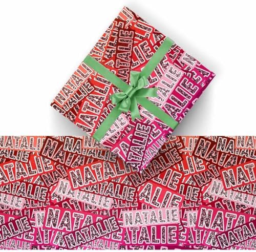 AOFUN Custom Wrapping Paper Picture Gift Wrap Funny Wrapping Paper For Boys Birthday Wrapping Paper For Men Personalized Logo Gift Custom Name Text 5 Rolls 58"" x 23"", Style 9 - Image 2
