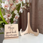 Personalized Wedding Wooden Guest Book: Creative Acrylic Custom Name Alternative Inserts Box DIY Custom Rustic Wedding Heart Drop Guest Book for Graduation Anniversary Wedding Decor (Graduation Cap) - Image 5