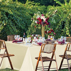 sancua Beige Tablecloths Rectangle, 8 Pack Table Cloth for 8 Foot Tables - Image 2