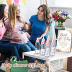 Trelaco 12 Pcs Boho Pampas Baby Shower Games Bottle Chug Wooden Sign Set - Image 3