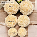 Peony Flower Candles – Wedding & Party Favors • Small Flower Candle Gifts • Thank You Favors • Bridesmaid Gift Ideas, Handmade Soy Candles, Baby Shower Favors (Extra Large) - Image 3