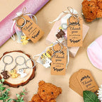 Roowest 48 Set Bear Party Favors Mini Bear Keychains Thank You Gifts - Image 4