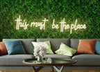 32×8 Inch Large This Must Be The Place Neon Signs by Raipile