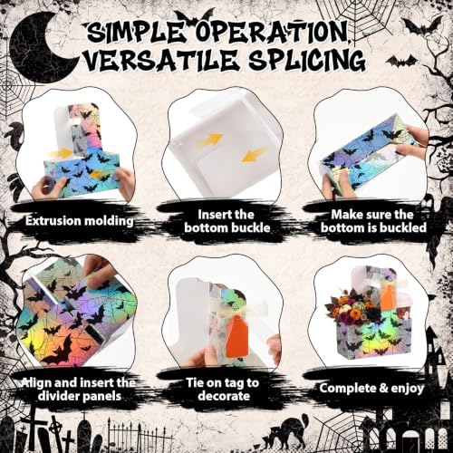 Epakh 48 Pack Halloween 2 Cup Drink Carrier with Handle, Gift Holder - Image 5