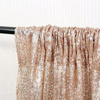 Poise3EHome Champagne Sequin Backdrop Curtains,4 Panels 2FTx8FT Glitter Background for Party Birthday Party Baby Shower Wedding Christmas Thanksgiving Holiday Festival Decor - Image 6