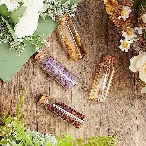 Patelai 72 Pcs Small Glass Jars with Cork Lids, Mini Bottles,40ml/1.3oz - Image 5