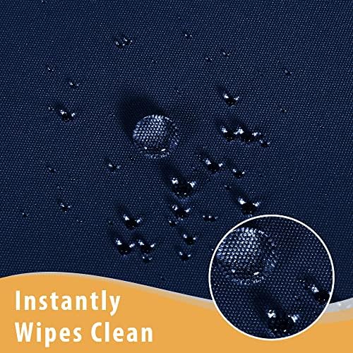 Obstal 2 Pack Table Clothes for 8 Foot Rectangle Tables, Navy - Image 3