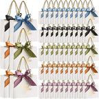Colarr 60 Pcs Small Thank You Gift Bags with Handles, White Bag by Colarr