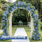 56 Pcs Peonies Artificial Flowers, 4.7’’ Fake Peony - Dusty Blue - Image 5