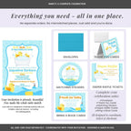 30 Custom Baby Shower Invitations with Envelopes – Personalized Little Rubber Duckie 5x7 Invite Set | Fully Customizable, Proof Included, Customizable Kit of Matching Thank You Cards, Stickers & Diaper Raffle Tickets | Made in USA - Image 6