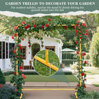 WellSign 6.6FTx6.6FT Wedding Balloon Arch Backdrop Stand Adjustable - Image 4