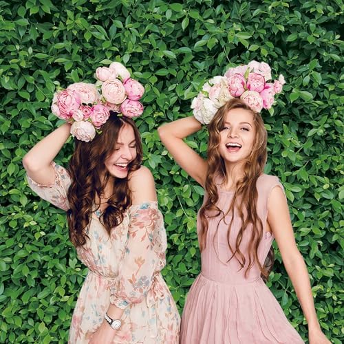 Green Leaves Backdrop - Nature Greenery Polyester Photography Background for Birthday Wedding Decor Soft Fabric Wall Banner | Baby Shower, Safari, Dinosaur Theme Photo Booth(8x8ft) - Image 6