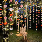 Suncalla 6 Pack 35.4ft Fake Flower LED Garland Backdrop, Vivid, Multicolor - Image 6