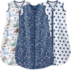 Yoofoss Baby Sleep Sack 0-6 Month 0.5TOG 100% Organic Cotton 2-Way Zipper by YOOFOSS