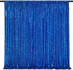 Navy Blue Sequin Backdrop 2 Pcs 5FTx10FT Glitter Backdrop Curtains Birthday Party Decoration Photography Backgrounds Fabric Backdrop - Image 6