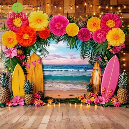 Alecono 9 Pcs Giant Paper Flowers Decorations for Wall (24", 20", 14") - Image 2