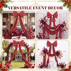 Riceshoot 32x250 Inch Christmas Tartan Plaid Red Bow, Giant Decorations - Image 5