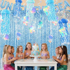 Soulchen 20 Pcs Jellyfish Lantern with Curtain Bubble Streamer, Blue - Image 5