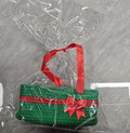 Christmas Green Woven Basket with Gift Bag Basket by AFOROEOA
