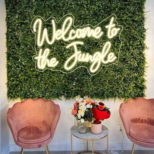 Welcome to the Jungle LED Neon Signs Warm White Neon Lights for Wall Decor USB Light Up Sign For Garden Home Porch store Christmas Living Room Bar Decoration(16.5 * 11Inch) - Image 7