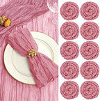 fani 60 Pack Gauze Cheesecloth Napkins, 20 x 20 in, Dusty Rose by fani