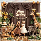 10x14ft Brown Backdrop Curtains for Wedding Party, 2 Panels 14 ft Long Back Drop Cloth, Wrinkle-Free Polyester Drapes for Birthday, Baby Shower, Stage Photography Background - Image 5