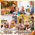 Funnymoom 12 Pcs Fall Maple Leaf Gift Baskets Empty with Handle Bulk - Image 5