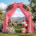 Thiccywoov She's Ready to Pop Decor Giant Buffalo Plaid Bow 78 x 18 Inch by Jgiusenfg