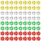 Pendant of Luck 230 Pcs Shiny Metallic Bows for Gift Wrapping, 1 in Mini Gift Wrap Bows for Christmas Decorations, Hanukkah, Birthdays, Weddings, Bridal Showers, Baby Showers Occasion (Metallic GSRG) by PendantofLuck