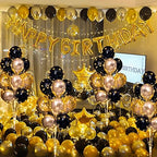 Cicicooie Balloon Centerpieces for Floor with String Light 2 Set Black Balloon Stand Kit Holder Decoration for Wedding Adult Birthday Party Men Bachelor Party - Image 5