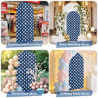 4th of Arch Backdrop Cover 6.6 FT, July Patriotic Independence Day USA Flag Star Blue Wedding Arch Cover Stretchy Backdrop Stands Covers for Birthday Party Ceremony Banquet Decor - Image 6