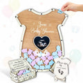 Baby Shower Guest Book Alternative, Onesie Wooden Drop Box Frame by GIFTSH0PBYHELEN
