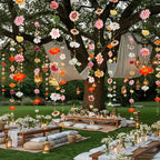 Suncalla 6 Pack 35.4ft Fake Flower LED Garland Backdrop, Vivid, Multicolor - Image 4