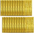 20 Pack Foil Curtain Backdrop Gold Metallic Tinsel Foil Fringe Curtains Photo Booth Props for Birthday Wedding Engagement Baby Shower Bachelorette Christmas Holiday Celebration Party Decorations by KEJ