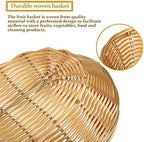 Jetec 12 Pcs Empty Gift Baskets Woven with Bows and Clear Bags,Beige - Image 4