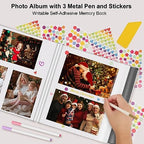 Zesthouse Large 18In Photo Album Self Adhesive 60 Pages, Scrapbook Albums with Sticky Page Holds 10x12 & 8x10 & 5X7 & 4x6 Pictures, DIY Photo Book Ideal Gift for Family Wedding Baby - Image 4