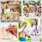 Roowest 48 Set Bear Party Favors Mini Bear Keychains Thank You Gifts - Image 5
