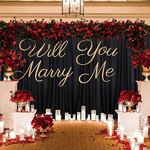 Black Backdrop Curtain for Party, Halloween Backdrop, 5ft x 8ft, 2 Panels - Image 3