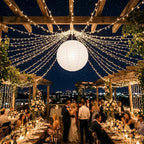 5pcs White Paper Lanterns Party Decorations, 20in Large Chinese Round Paper Hanging Decorations Lanterns Jumbo Lamps for Home, Parties, and Weddings - Image 3