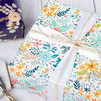WRAPAHOLIC 30 Inch Jumbo Floral Wrapping Paper Roll - 30 Inch x 100 Feet Jumbo Roll - Spring Summer Garden Flower Design Perfect for Wedding, Bridal Shower, Birthday - Image 6