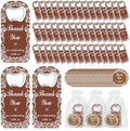50 Set Wedding Favors for Guests Cielito Lindo Party Favors Brown Fridge Magnet Bottle Opener Thanks Cards with Organza Bags Wedding Thank You Gifts Bulk for Bridal Baby Shower Decorations by Stuffygreenus