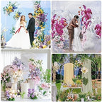 Wokceer Wedding Arch Backdrop Stand 7.2FT,6.6FT,6FT White Metal Arch Stand - Image 6