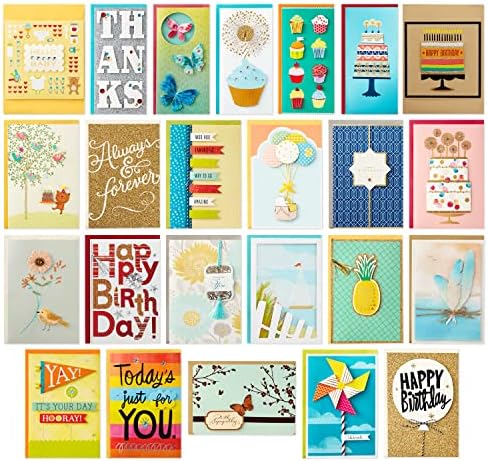 Hallmark All Occasion Handmade Boxed Set of Assorted Greeting Cards with Card Organizer—Birthday, Baby, Wedding, Sympathy, Thinking of_You, Thank You, Blank, 24 Count (Pack of 6) - Image 3