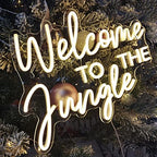 Britrio Welcome to the Jungle Neon Sign Safari Jungle Themed Birthday Party - Image 5