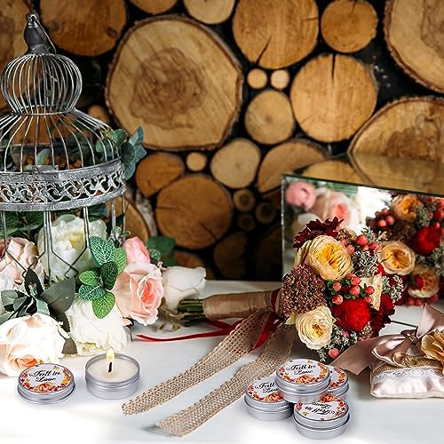 MTLEE 50 Pcs Wedding Candles Gift Favors for Guests 1 oz, Fall in Love - Image 3