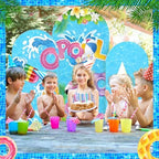 3 Pcs Pool Party Arch Backdrop Stand Cover Summer Pool Hawaiian Theme Cover - Image 7